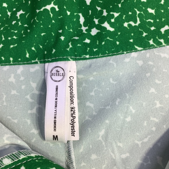 The Bubble Green &‎ White Print Performance Shorts - Moisture Wicking NWT - Picture 5 of 16